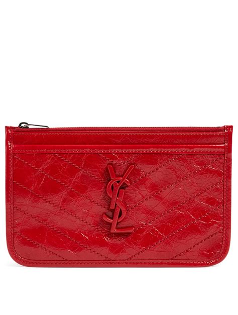 ysl coin pouch red|ysl pouch small.